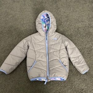 Girls Northface Reversible Puffer Jacket